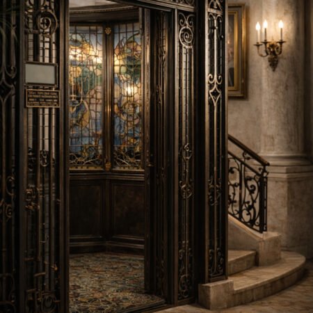 Hotel Ascenseur Photography Backdrop