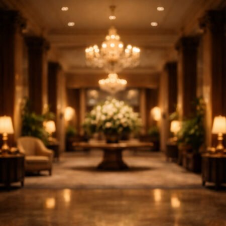 Hotel Lobby Photography Backdrop