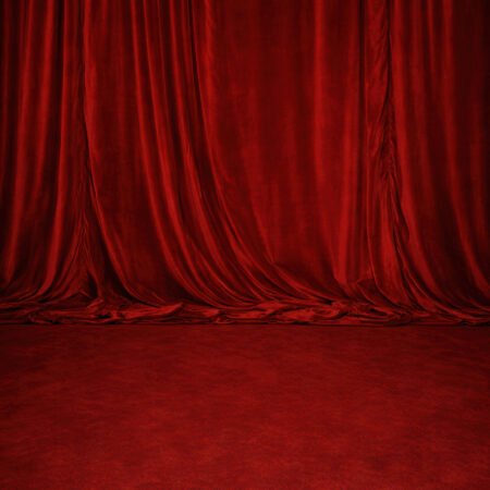 Crimson Drapes Photography Backdrop