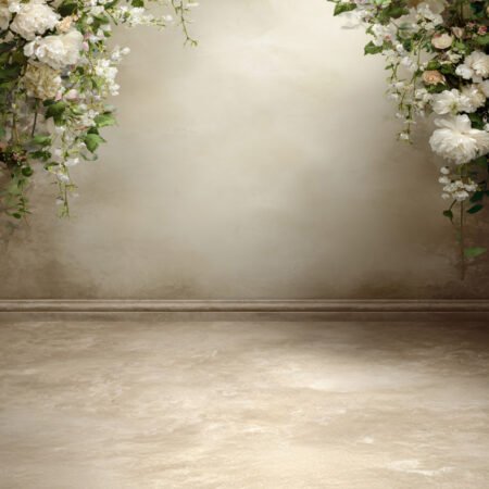 Elegant Ivory Floral 3 Photography Backdrop