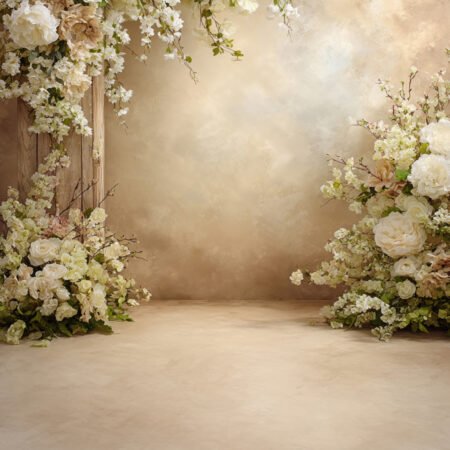 Elegant Ivory Floral 4 Photography Backdrop