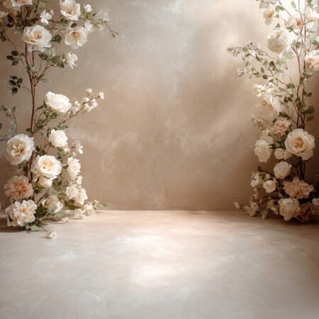 Elegant Ivory Floral 7 Photography Backdrop