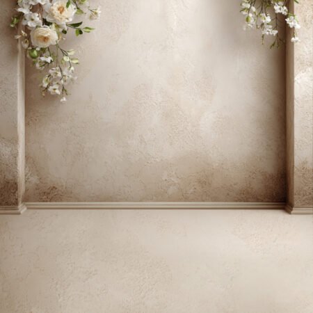 Elegant Ivory Floral 9 Photography Backdrop