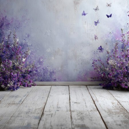 Lavender Butterfly 1 Photography Backdrop