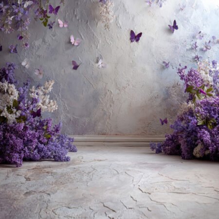 Lavender Butterfly 3 Photography Backdrop