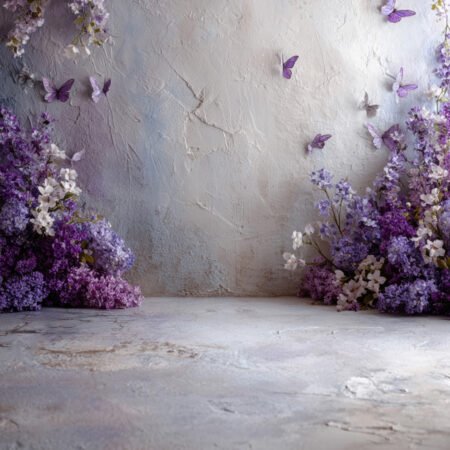 Lavender Butterfly 4 Photography Backdrop