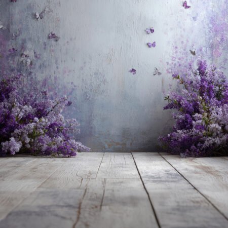 Lavender Butterfly 6 Photography Backdrop