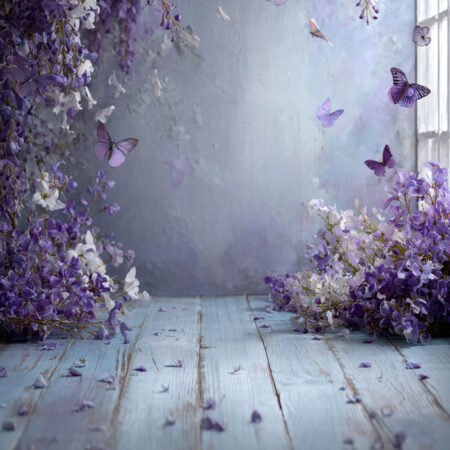 Lavender Butterfly 10 Photography Backdrop