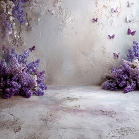 Lavender Butterfly 12 Photography Backdrop